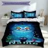 Ensemble 3 pièces Chasseurs de Démons Kpop Nom Personnalisé, Comprend 1 Housse de Couette et 2 Taies d'Oreiller, Décoration de Chambre pour Toutes les Saisons