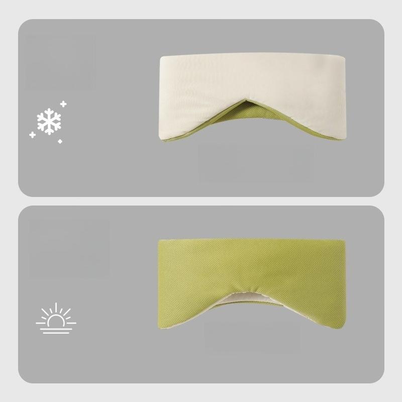 1pc Cool‑Warm Dual‑Sense Capsule Sleep Eye Mask Full‑Coverage Light Blocking Eye Cover for Office Nap Travel