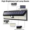Solar Motion Sensor Lights Wall Light 3 Modes Outdoor LED Lamp Waterproof Solar Powered Porch Balcony Countyard Fence Lighting