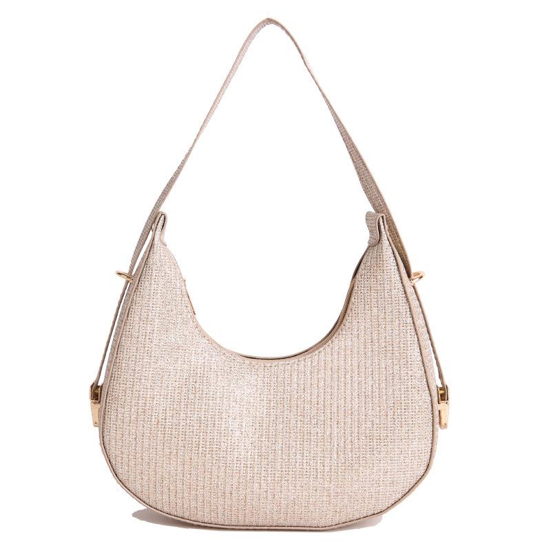 

Today s popular women s bags, autumn sequins, underarm bags, fashionable and simple crescent moon dumpling bags, versatile shoulder bags золотой
