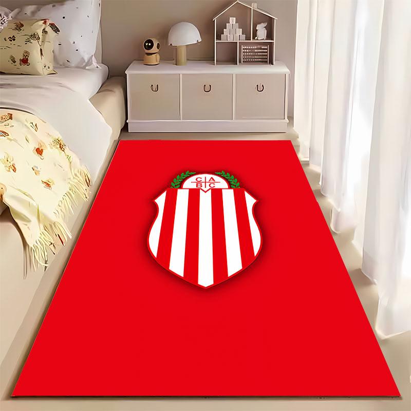 Red Shield with White Stripes suitable as a non-slip mat for the living room or bedroom sofa