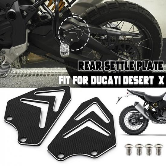 Black Foot Peg Guard Footrest Protect Cover For Ducati Desert X Accessories