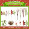 16Pcs/Set Artificial Berry Bouquet Christmas Tree Decoration Pendant for Home Room Vase Decor New Year Gift Ornaments Accessory