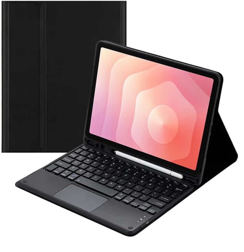 TransAudio 20 Pro Tablethülle: Bluetooth-Tastatur, Lederhülle, Magnetischer Stifthalter, Abnehmbare Maus.