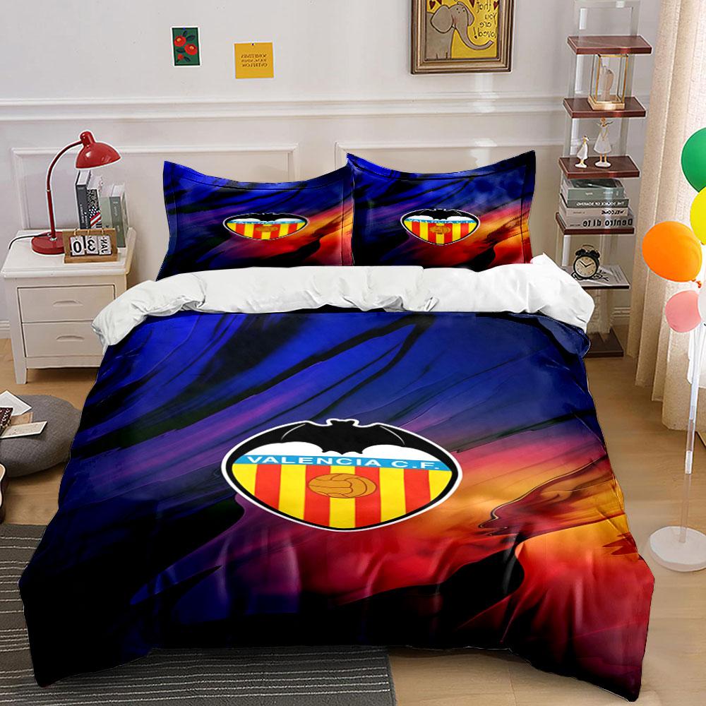 Valencia C.F. Badge Pattern. Bedding Sets Duvet Cover Sets Duvet Covers Pillowcases(1 * Duvet Cover 2 * Pillowcases Without Duvet Insert)