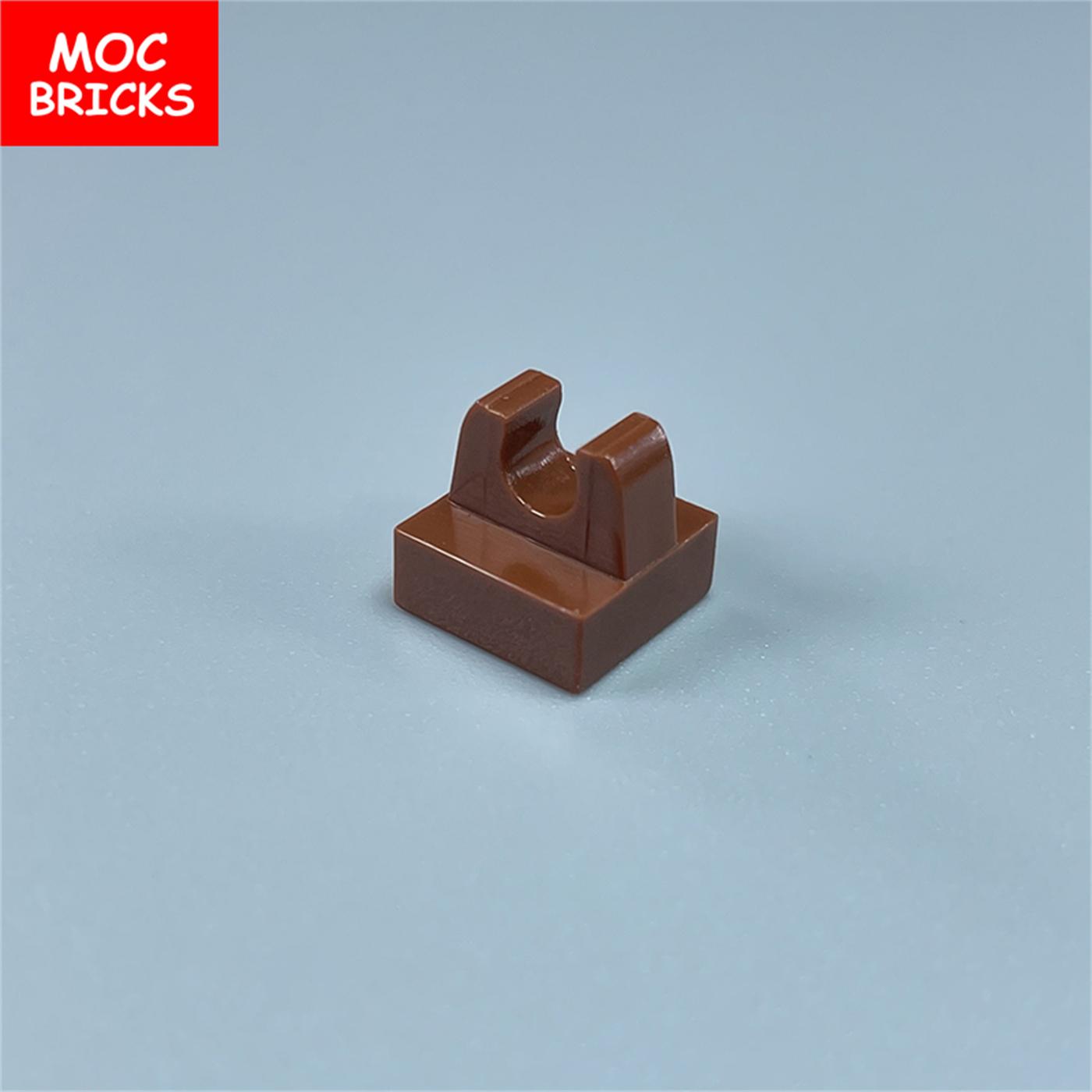 

Non-Toxic 10Pcs/Lot Moc Bricks Diy Tile Modified 1X1 With Clip Fit With 2555 12825 Educational Building Blocks Figure Toys Kids Gifts