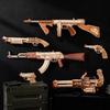 ROKR AK-47 Karabin Szturmowy Zabawkowy Pistolet Drewniana Puzzle 3D LQ901