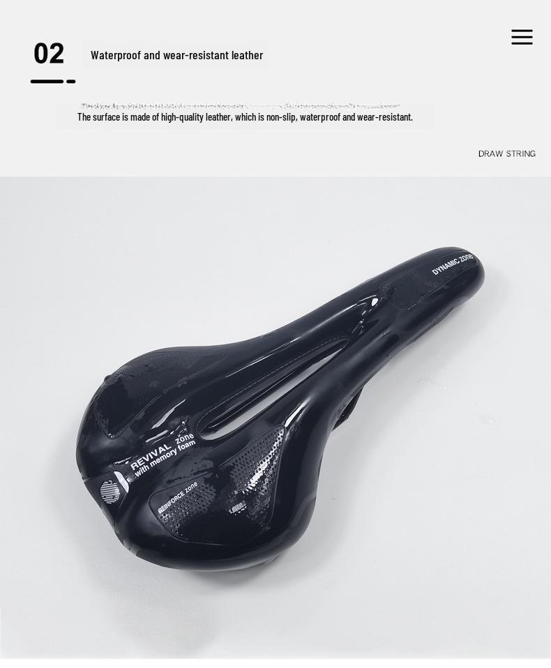 Breathable Hollow Bicycle Saddle - Comfortable for Mountain and Road Racing Bikes