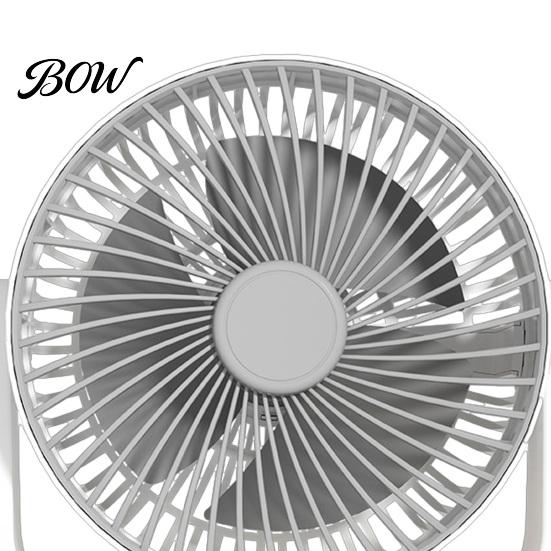 Quiet Office Fan Desktop Air Circulation Fan, 5 Speed Portable USB Desk with 1800mAh Battery Compact & Digital Display, Personal Cooling for