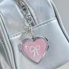 Y2K Trendiges Herz Klappspiegel Schlüsselanhänger Süß Cool Metall Schlüsselanhänger Make-up Mini Spiegel Mode Tasche Anhänger Mädchenhafte Geschenke