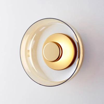 Lámpara de pared de vidrio moderna LED, luces de techo creativas para dormitorio, mesita de noche, sala de estar, comedor, accesorios decorativos para el hogar interior