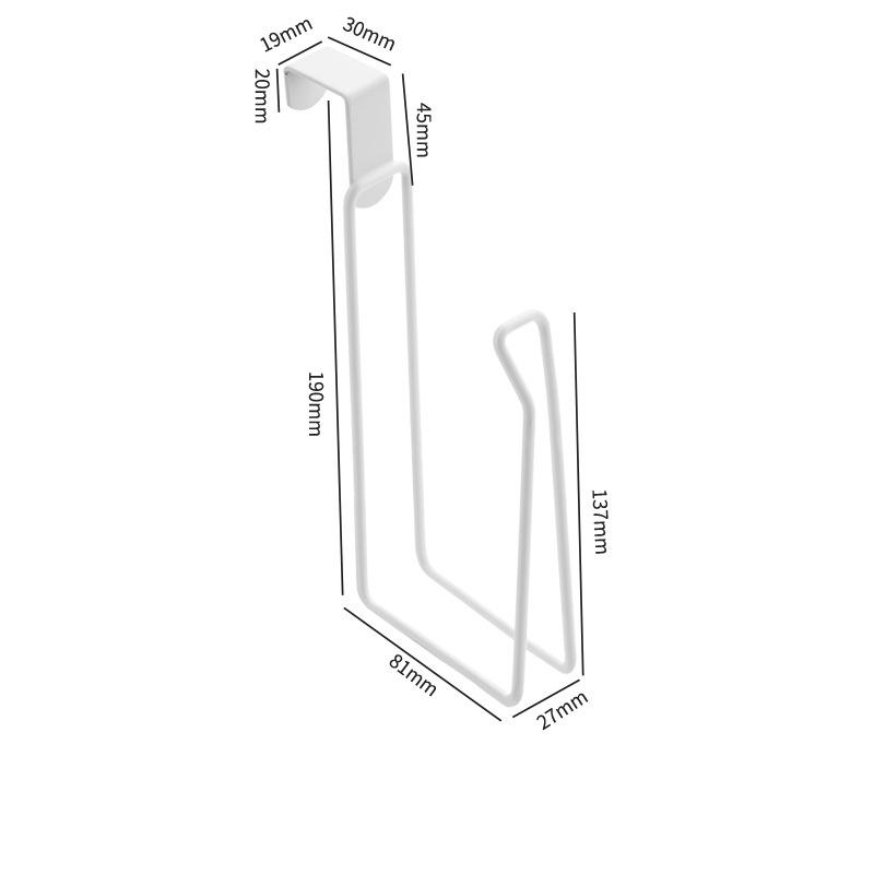 

New Toilet Paper Holder - Easy Install Wall Mount Bathroom Tissue Roll Hanger with Painted Finish Space Saving No-Drill Design белый