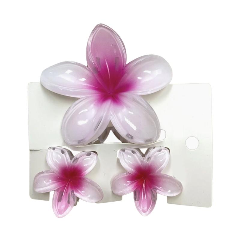 Bunte Gradienten Haarklammer Set Süße Blume Haarklammer Damen Stilvolle Haarspange für Damen und Mädchen Strand Accessoires