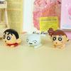 6Pcs/Set Crayon Shin Chan Kawaii Cartoon Figures Q Version Mini Action Pvc Figurines Desk Decor Car Ornaments Model Dolls Gifts