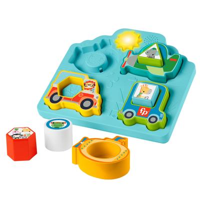 Bebekler için Parlak Resim Eşleştirme Eğitici Yapboz ve 9 Ay ve Üzeri Yaşlar İçin Eğitici Oyuncak, HRP31 Fisher-Price Küçük Çocuklar, Yukarı, Renkli,
