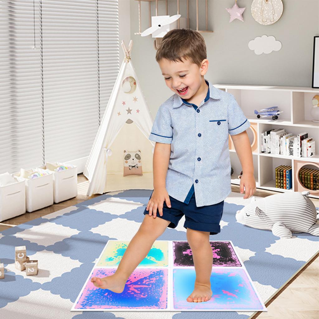 Umweltfreundliche Ungiftige Sensorikmatte für Dicke Stoßabsorption Geräuschreduzierung Krabbelmatte für Schlafzimmer Kindergarten Kinder Kinder