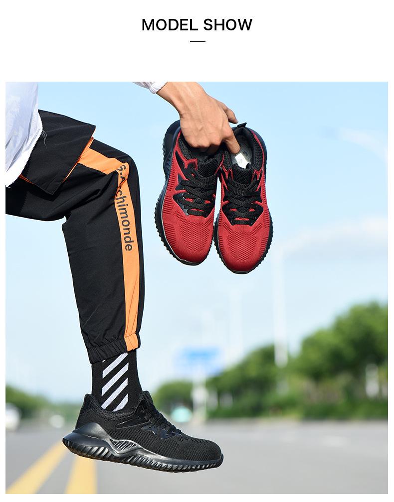 Cross-Border Safety Shoes: Breathable, Lightweight, Anti-Smash, Anti-Puncture for Men's and Women's Comfort During Long Wear