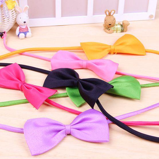 Colorful Bow Tie For Cute Dog Cat Kitten Premium Quality Adjustable Necktie Toy