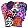 New Autumn Winter Letter Jacquard Knitted Beanie Hat Unisex Acrylic Warm Outdoor Skull Cap