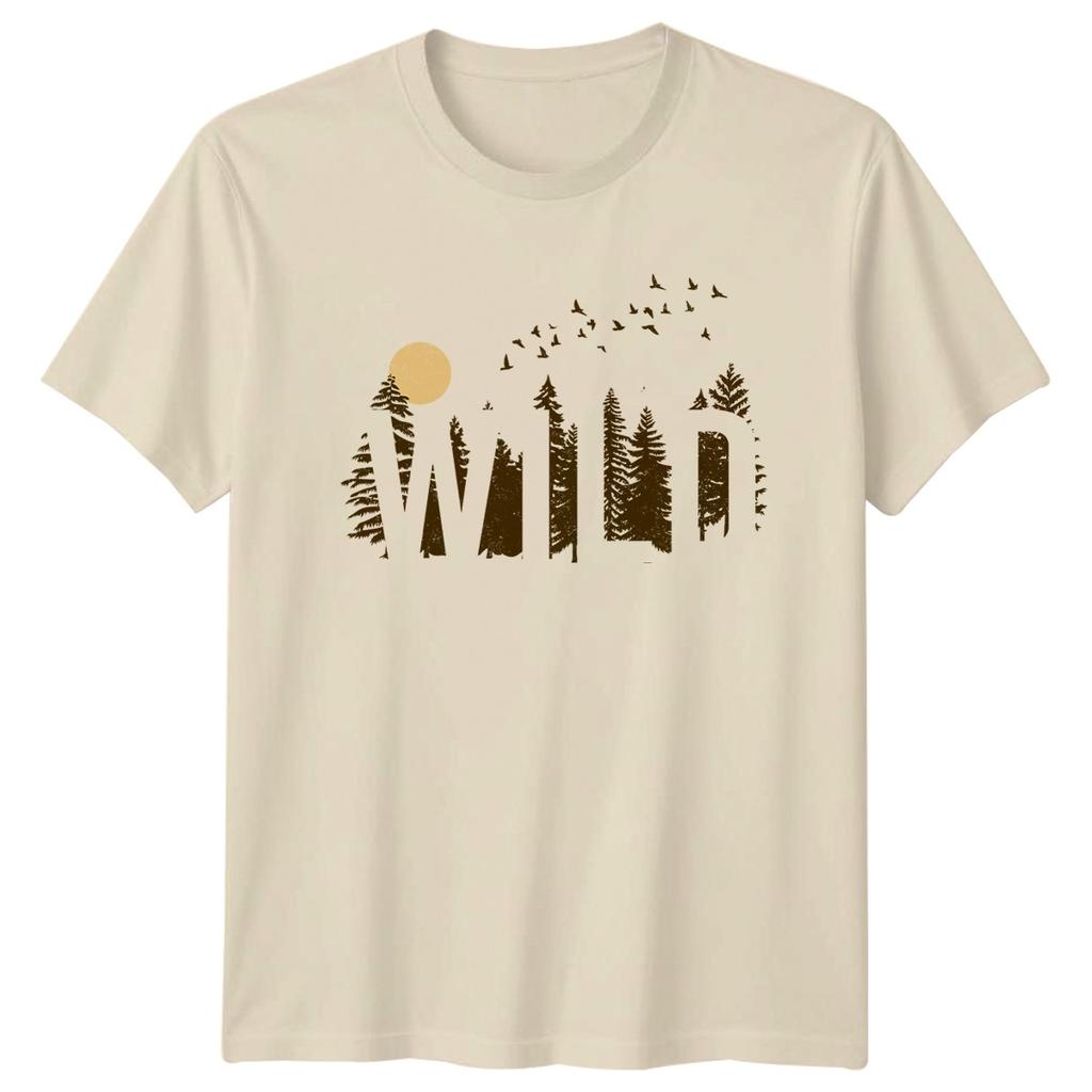 Wild TShirt Wilderness Hiking Birthday Gift For Him And Her