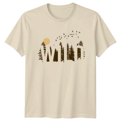 Wild TShirt Wilderness Hiking Birthday Gift For Him And Her