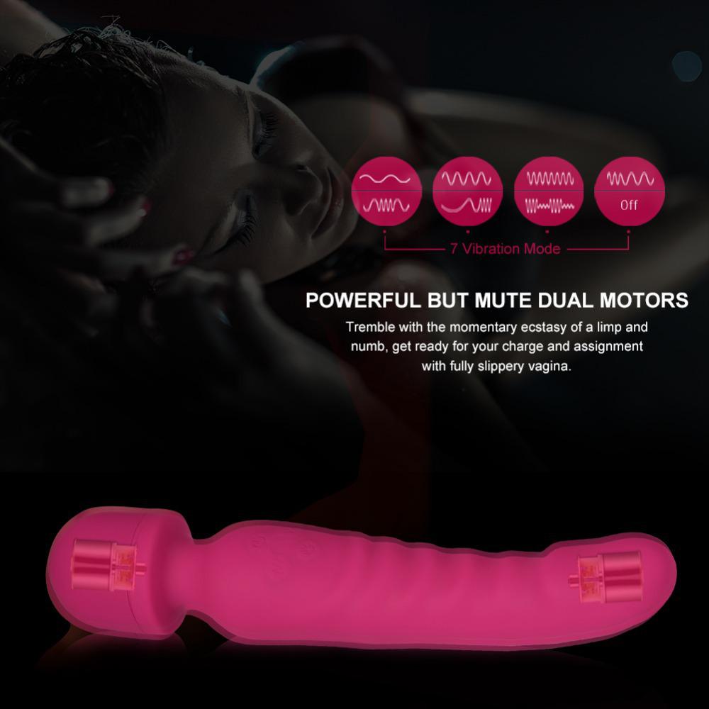 Dual Motor Heated Vibration Rod for Women