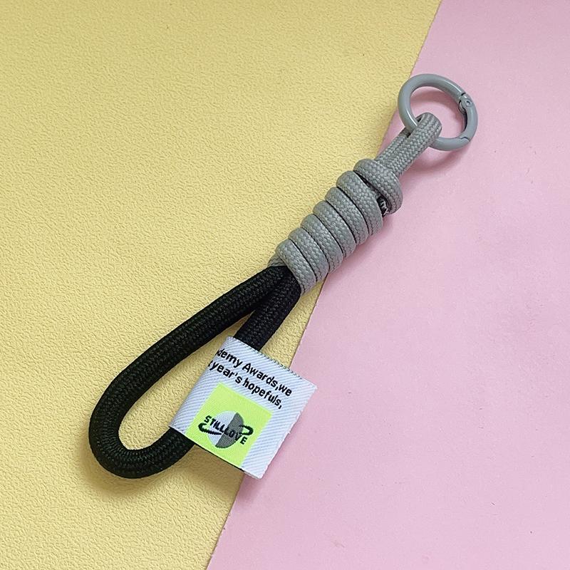 Colorat împletit frânghie curea breloc pentru telefon caz femei Anti-pierdere mașina brelocuri geantă agățat accesorii breloc