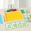 Early Learning Alphabet Tracing Game Kids Educational Sand Writing and Drawing Board Toy Montessori Spelling Word Wooden Toys