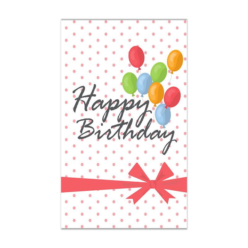 50-Pack Creative Birthday Celebration Cards for Party Decorations and Gifts