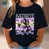 Girl Group KATSEYE Print T-Shirt Boys Girls Casual Tee Shirts Summer O-Neck Tops 2026 Summer Short Short Fashion Kids Clothes