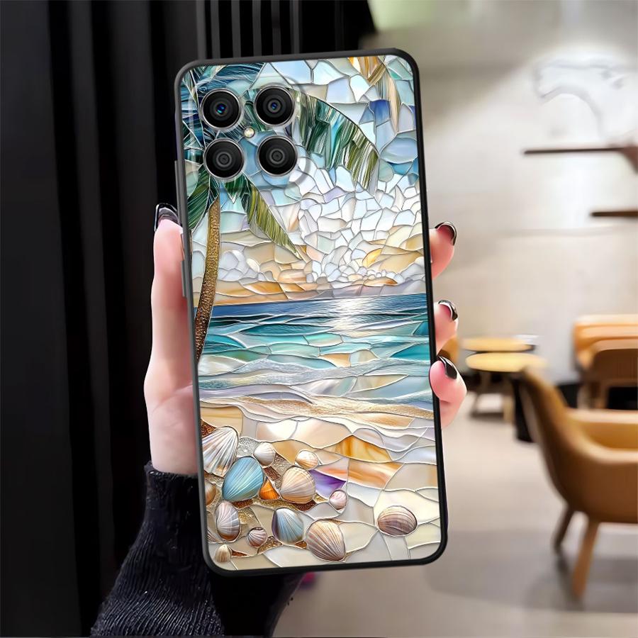 Funda Phone Cover Case for Honor 200 400 Lite Magic5Lite X5b 8X X6 X9a 90 70 X7 X8 Ocean Scenery Pattern