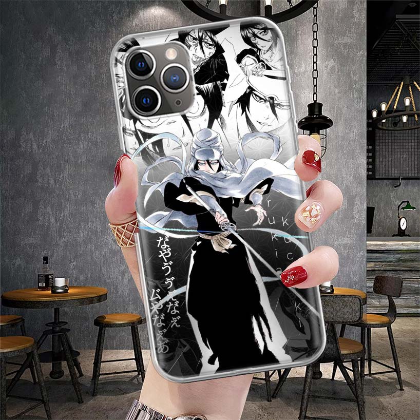Bleach Kuchiki Rukia Soft Phone Case For IPhone 11 17 Air 16E 16 Pro Max 15 + 14 Plus 13 Mini 12 Apple 7 SE 8 Fundas Coque 11 17