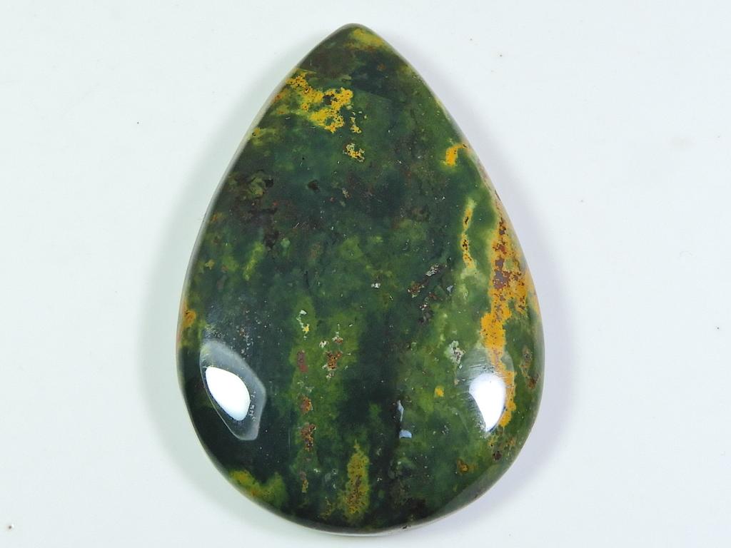 83Cts. Affrican Red Bloodstone Pear Cabochon Natural Loose Gemstone 31X46 MM ET-23