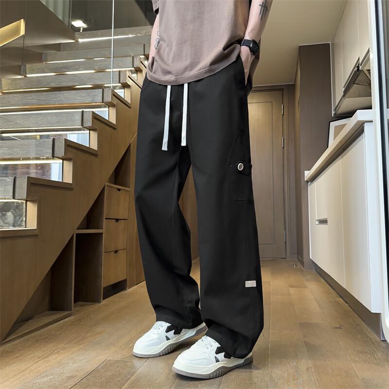 Men's American Style Loose Fit Cotton Cargo Pants