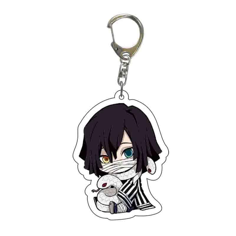 Demon Slayer Anime Cartoon Character Acrylic Keychain Bag Pendant Accessories