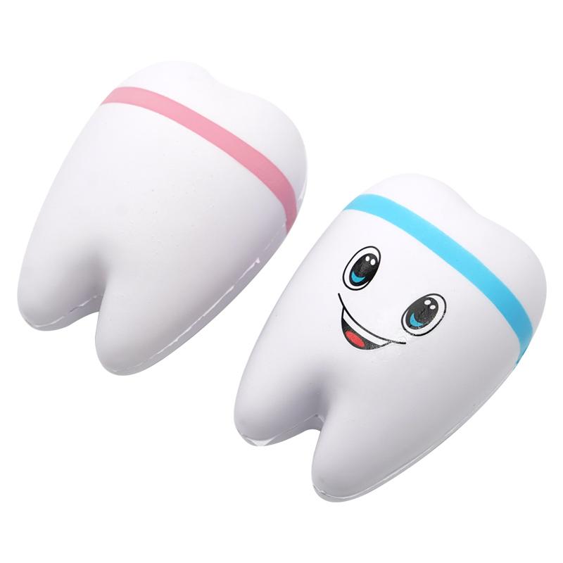 Teeth Shape Toy Slow Rising Stress Gift For Children Cute Cartoon Squishy Squish Antistress Kids Toys Dentist Gift