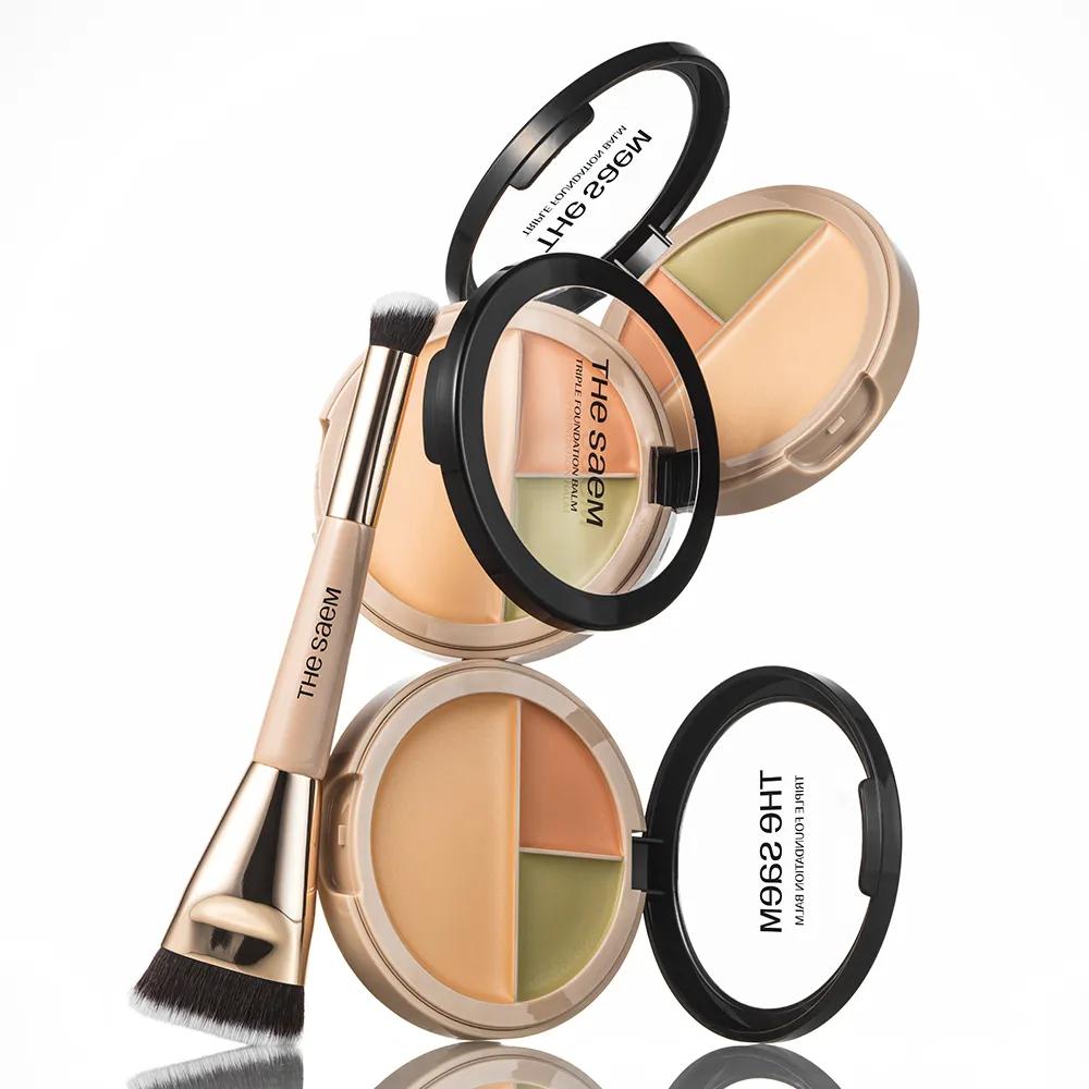 THE SAEM Cover Perfection Triple Foundation Balm 3 Colors 1.0 Clear Beige