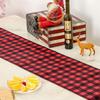 Christmas table runner, double-sided, red Christmas tablecloth, 180x35 cm