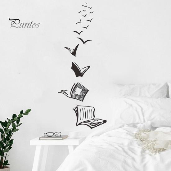 Naklejka ścienna PVC Wodoodporna samoprzylepna Mocna lepkość Wymienna naklejka na książkę Mural Dekoracja okien i drzwi