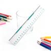 Cute Triangular Ruler Stationery Angle Measuring Ruler Set Straight Ruler Transparent Square Eraser Protractor School Supplies
