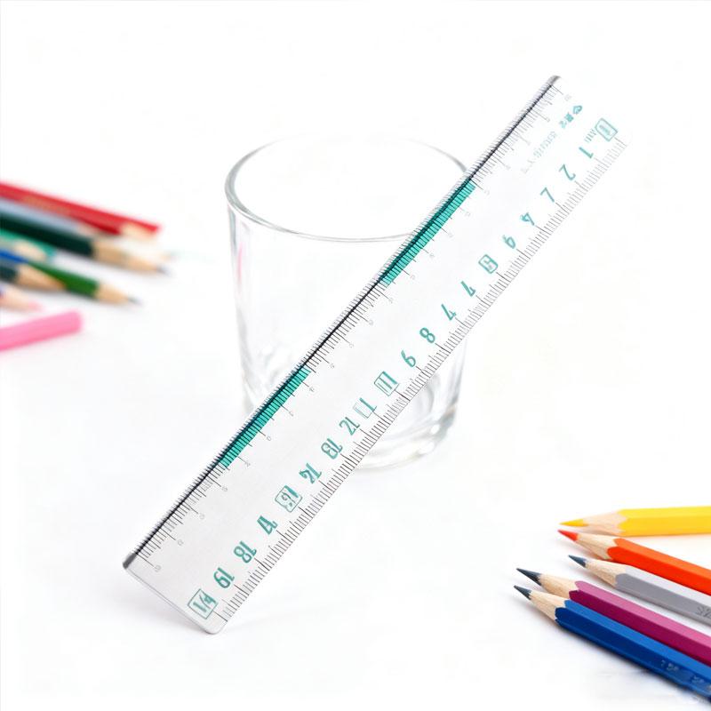 Cute Triangular Ruler Stationery Angle Measuring Ruler Set Straight Ruler Transparent Square Eraser Protractor School Supplies