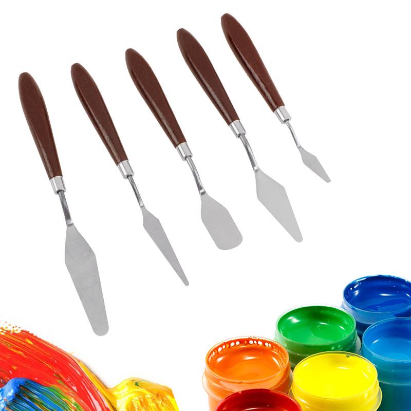 5 Teile/satz Edelstahl Spachtel Gebäck Werkzeuge Kuchen Creme Mixer Schaber Schaufel