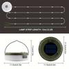 Solar Energy LED Strip USB Rechargeable Camping Light with 10m Versatile Indoor/Outdoor Garden Decor for Home