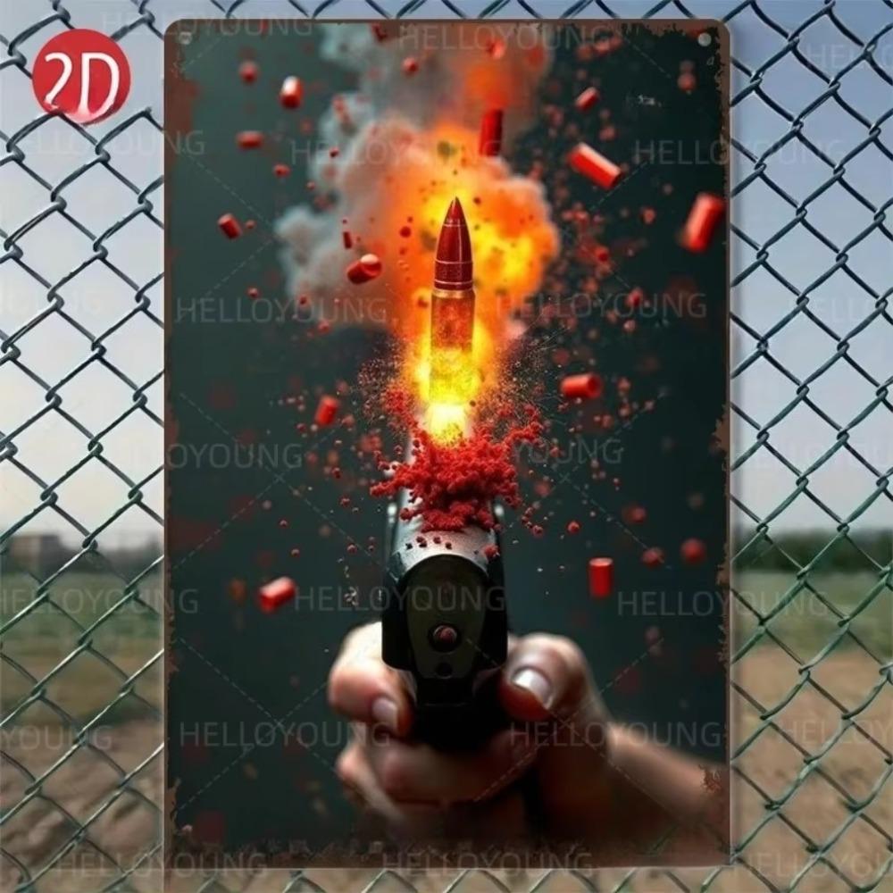 Modern Warfare Metal Wall Art 8x12 Inch Military Decor Flat Sign