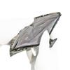 Inden Long Large Black with White Clematis [Inden-ya] Wallet, Size, Thin, Deerskin, Lacquer, Pattern, 2107-11-169
