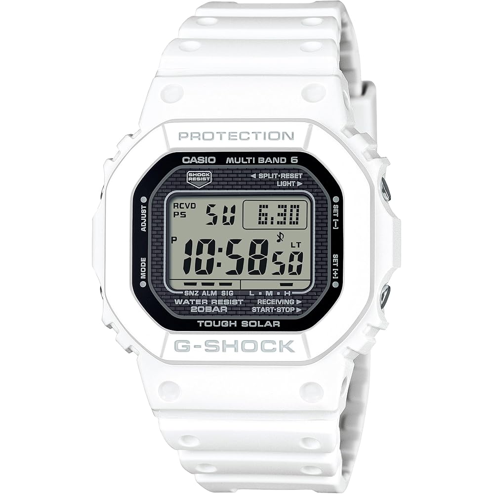Casio G-Shock GW-5000HS-7JF Men s White Solar Radio Watch Biomass Plastic Construction