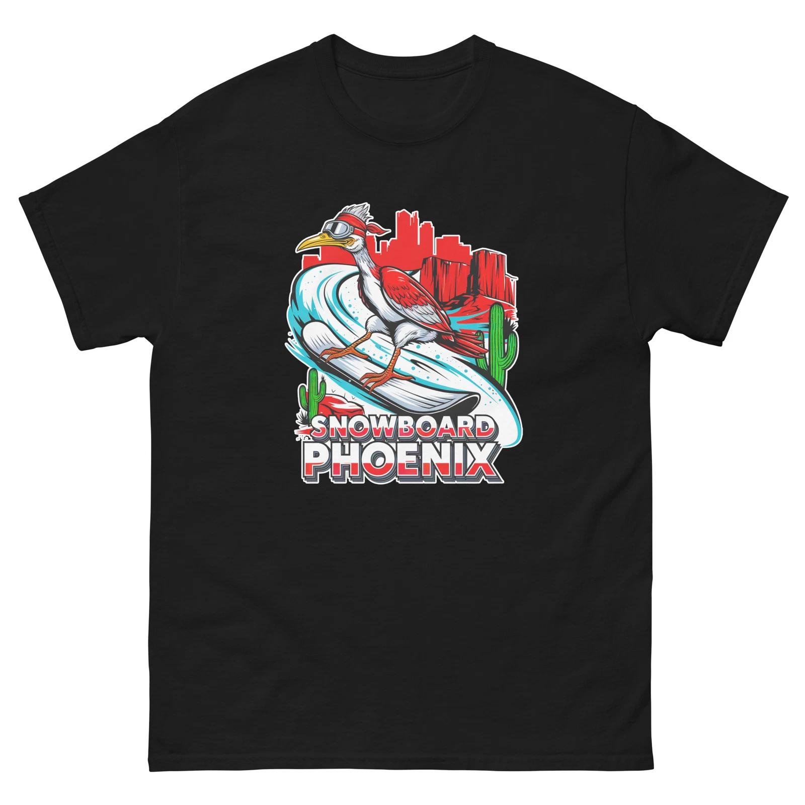 Snowboard Phoenix Road Runner USA Snowboarding Animal T-Shirt S