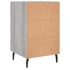 Nightstand Gray Sonoma 40x40x66 cm Particleboard