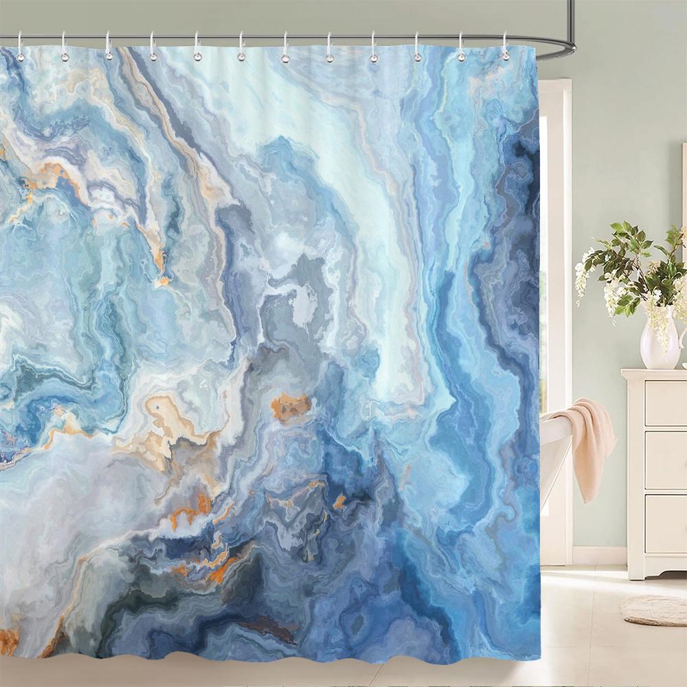 1 pack Modern minimalist style pattern polyester material shower curtain bathroom partition curtain home decorative curtain