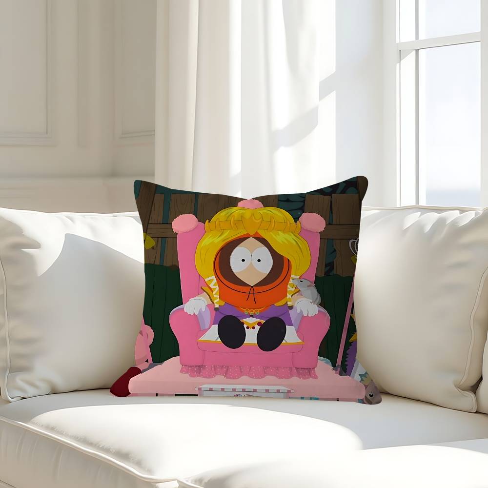 

K-Kenny McCormick Pillow Case Removable Washable Cushion Cover – All-Season Soft Linen 16x16Inch